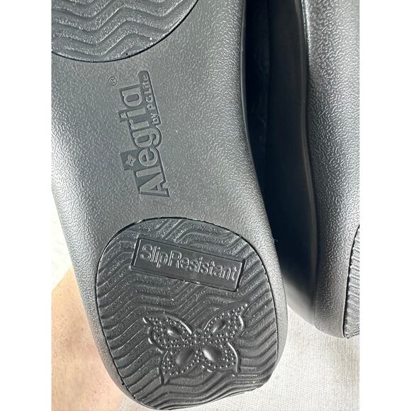 Alegria Kayla Womens sz 37 (US 7/7.5) Prof. Work Mule Clog Leather Black - Picture 9 of 10